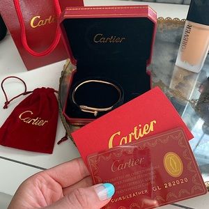 Juste Un Clou rose gold bracelet size 17